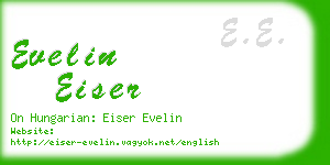 evelin eiser business card